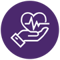Hand Heart Icon - Reduced risk