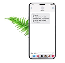 Mobile phone with preview of messaging app