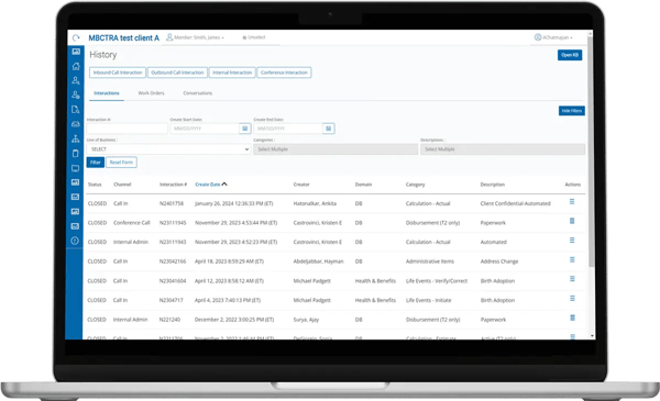 Preview of Ariel Enterprise Administration Solution (Ariel EAS) on a computer screen