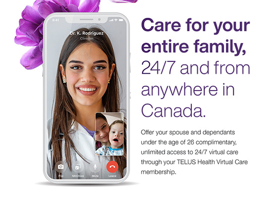 A poster that reads care for your entire family